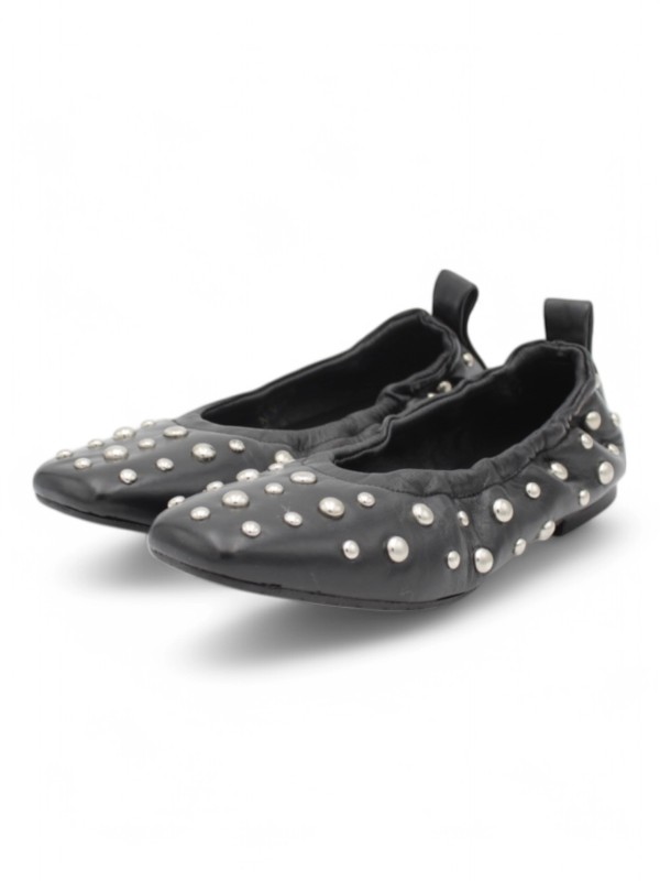 Schwarze Ballerinas mit Nieten N6 Milano Sonia2367 – Markante Eleganz F/S 2025