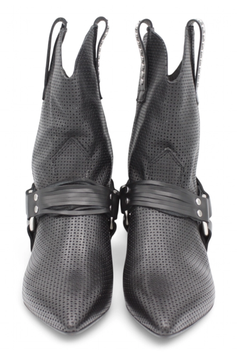 Mimmù Schwarze Sommer-Cowboy-Stiefel - Niedriger Absatz Frühling/Sommer 2025 | Nekst.shoes