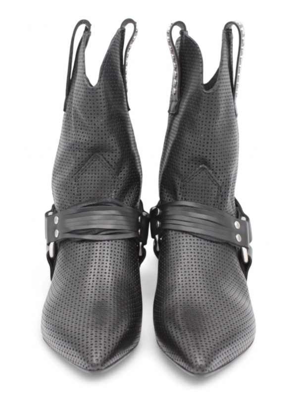 Mimmù Schwarze Sommer-Cowboy-Stiefel - Niedriger Absatz Frühling/Sommer 2025 | Nekst.shoes