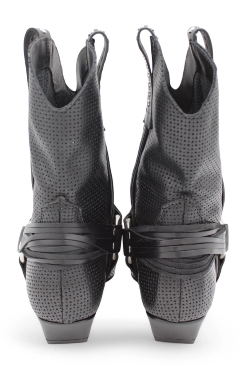 Mimmù Schwarze Sommer-Cowboy-Stiefel - Niedriger Absatz Frühling/Sommer 2025 | Nekst.shoes