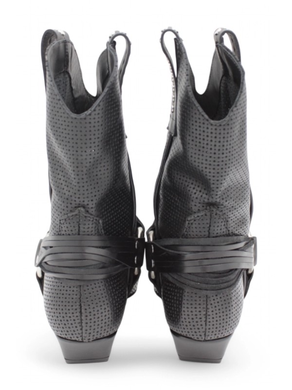 Mimmù Schwarze Sommer-Cowboy-Stiefel - Niedriger Absatz Frühling/Sommer 2025 | Nekst.shoes