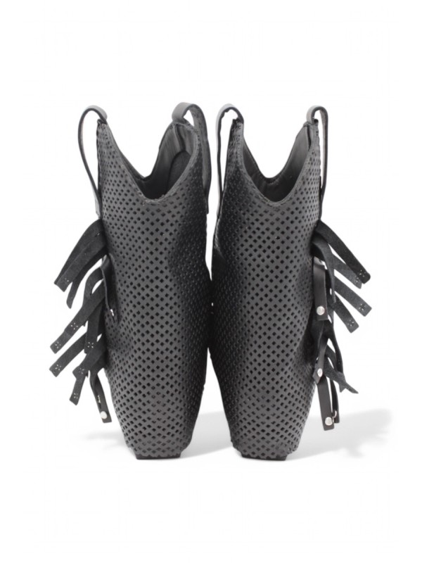 Mimmù Westernstiefel Schwarz F/S 2025 – Sommer-Cowboystiefel mit Absatz