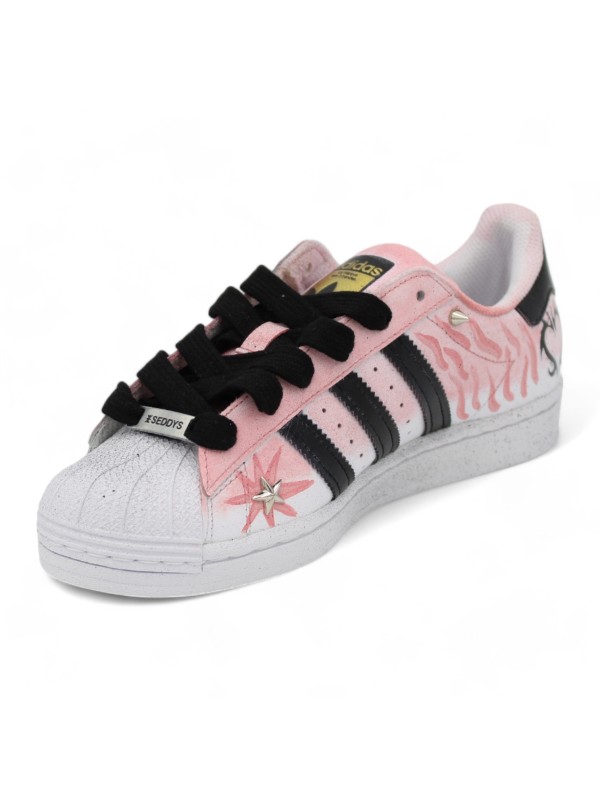 ADIDAS Superstar customizzate JADE ROSA di SEDDYS - Nekst Shoes